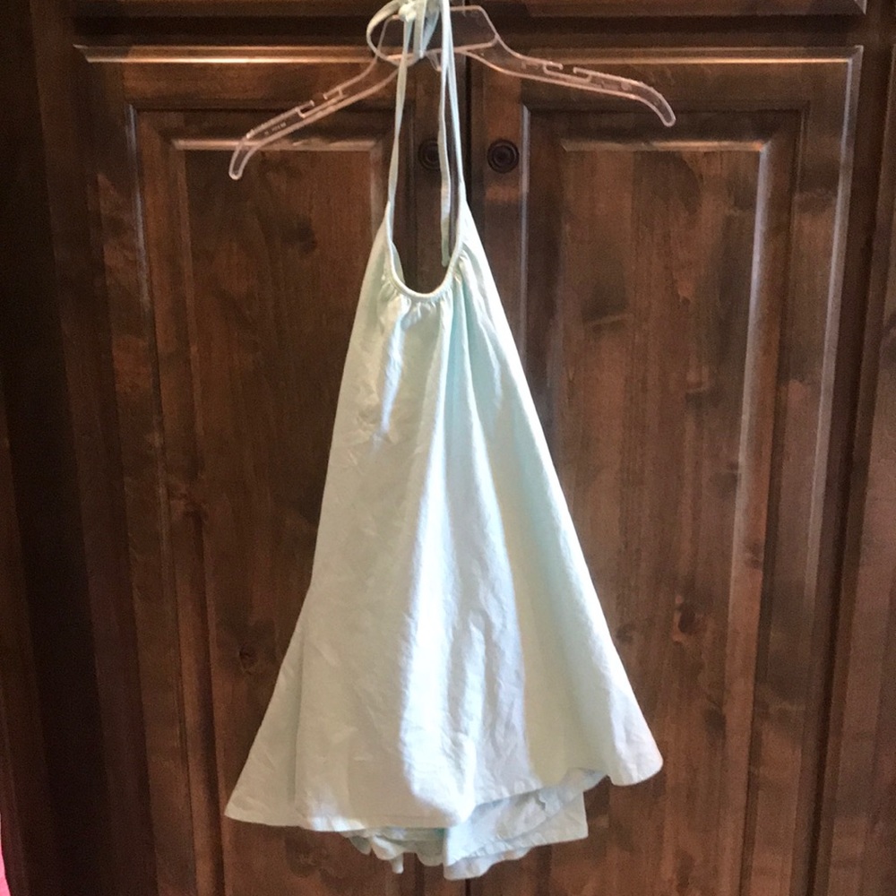 Like new Tobi Cotton Halter Dress Mint S $39!!